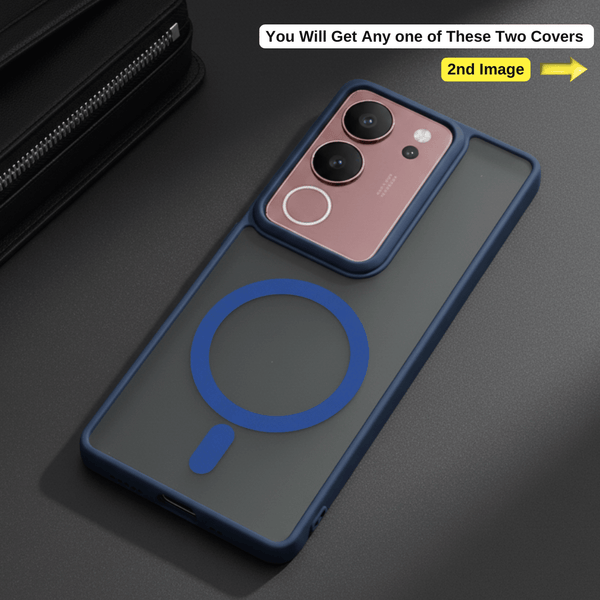 KYRON Dark Blue Matte  Case for Vivo V29 Pro