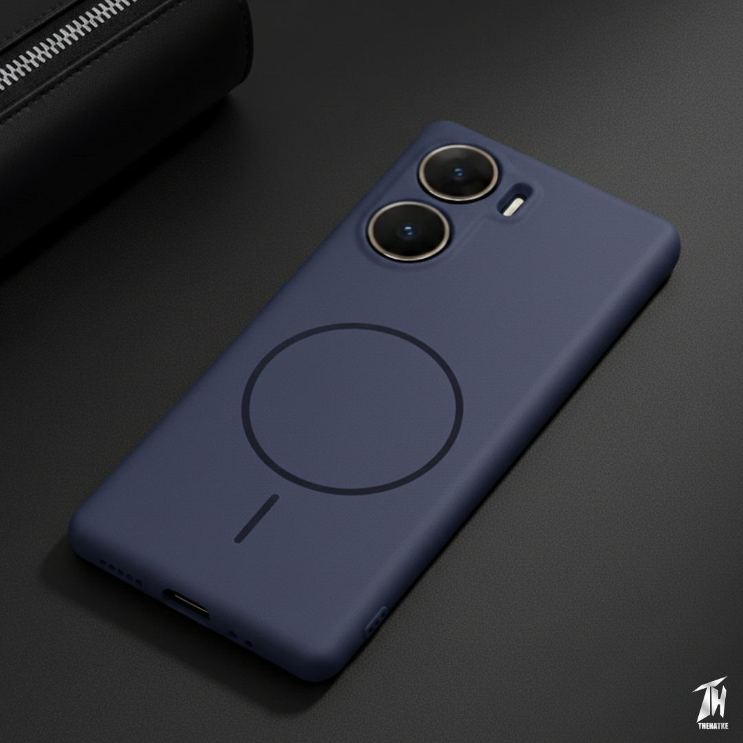 CAVEN Dark Blue Silicone case for Vivo V29e