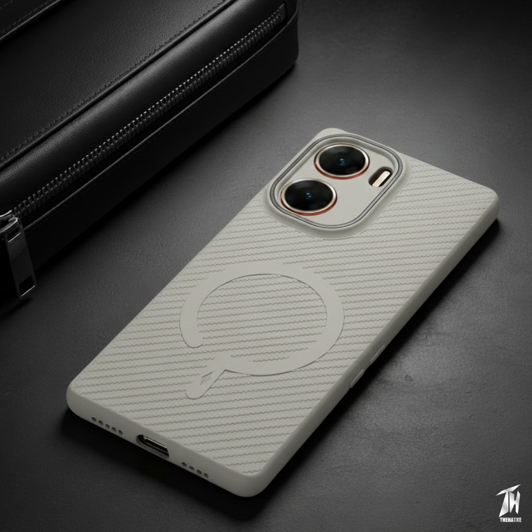 Gripon Grey Silicone Case for Vivo V29e