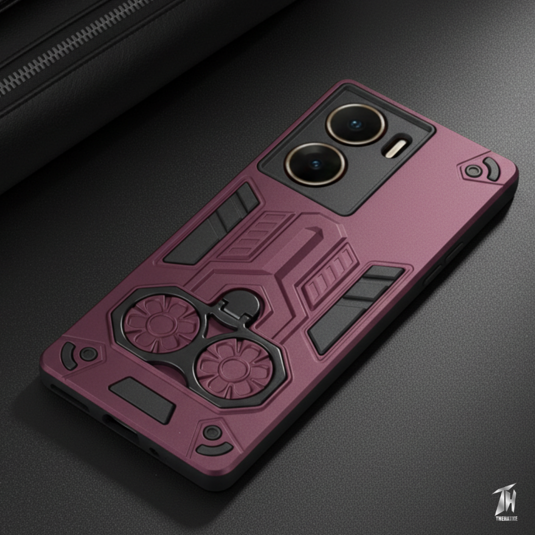 Mehroon Cycle Armor Silicone Case for Vivo V29e