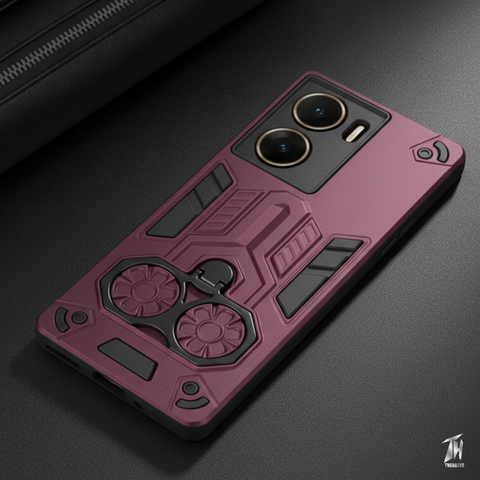 Mehroon Cycle Armor Silicone Case for Vivo V29e