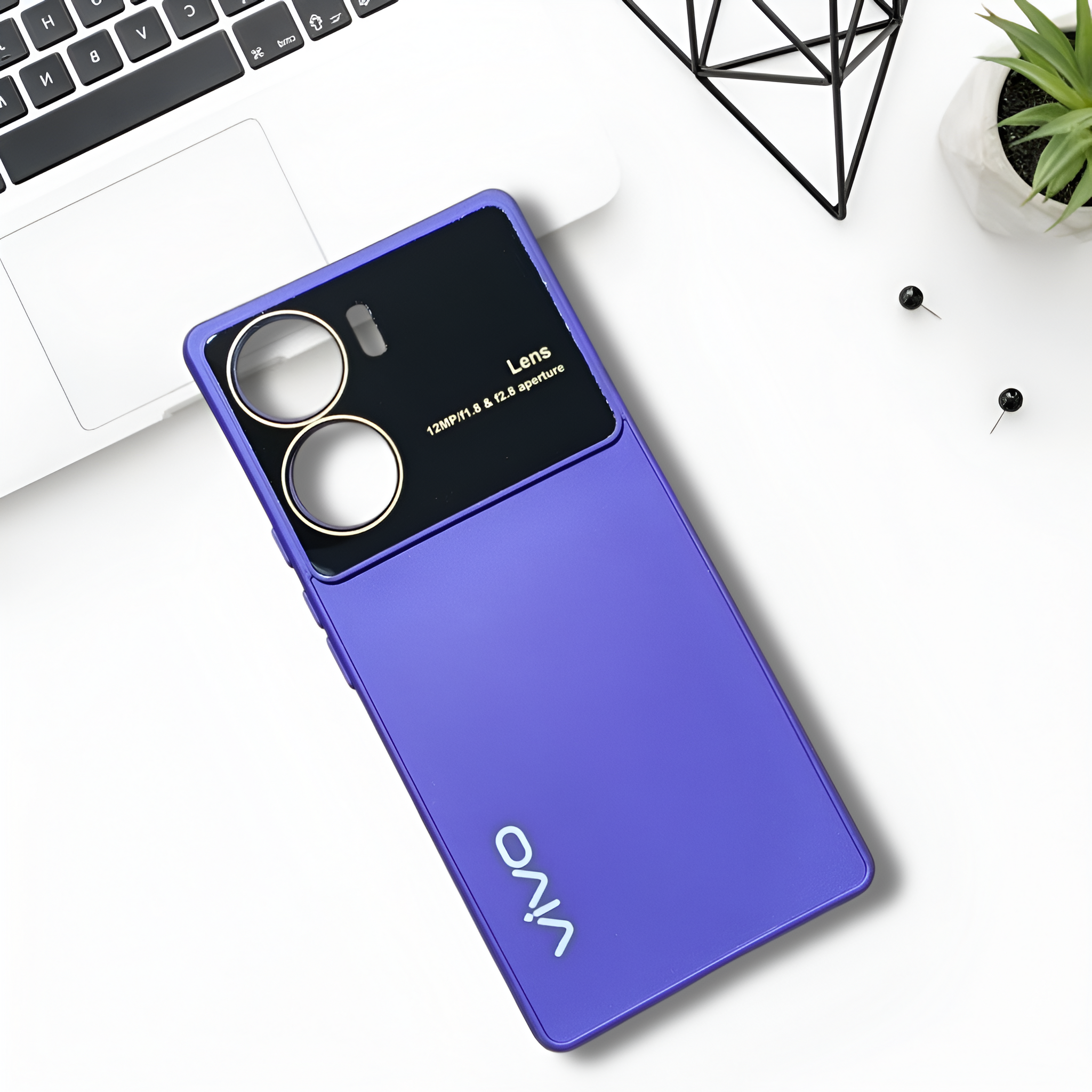 Spoov Luxury Voilet Silicone Case for Vivo V29E