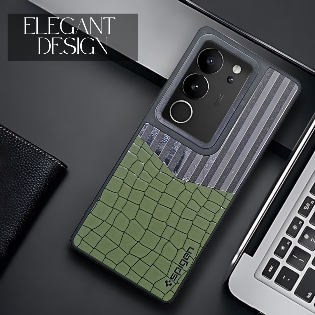 TexturGuard Green Silicone Case for Vivo V29