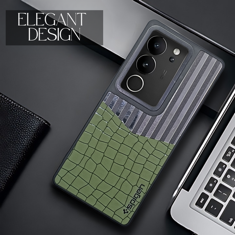 TexturGuard Green Silicone Case for Vivo V29