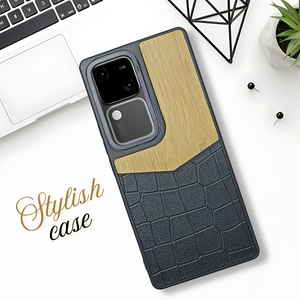 WoodTouch Cream Case for Vivo V30 Pro