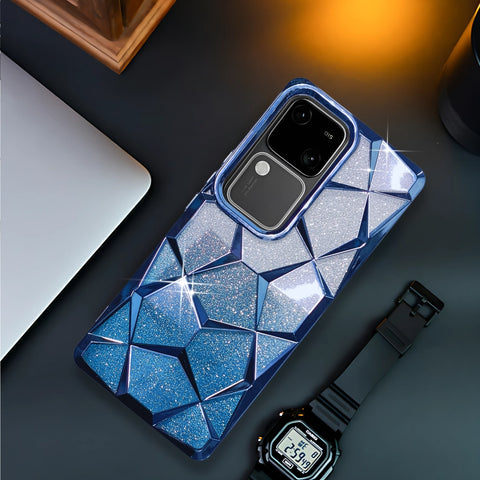 Dazzle Blue Silicone case for Vivo V30