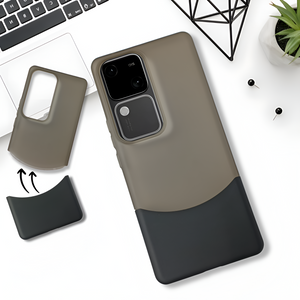 Black Detach Matte Case for Vivo V30 Pro