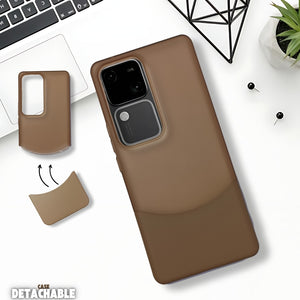Brown Detach Matte Case for Vivo V30