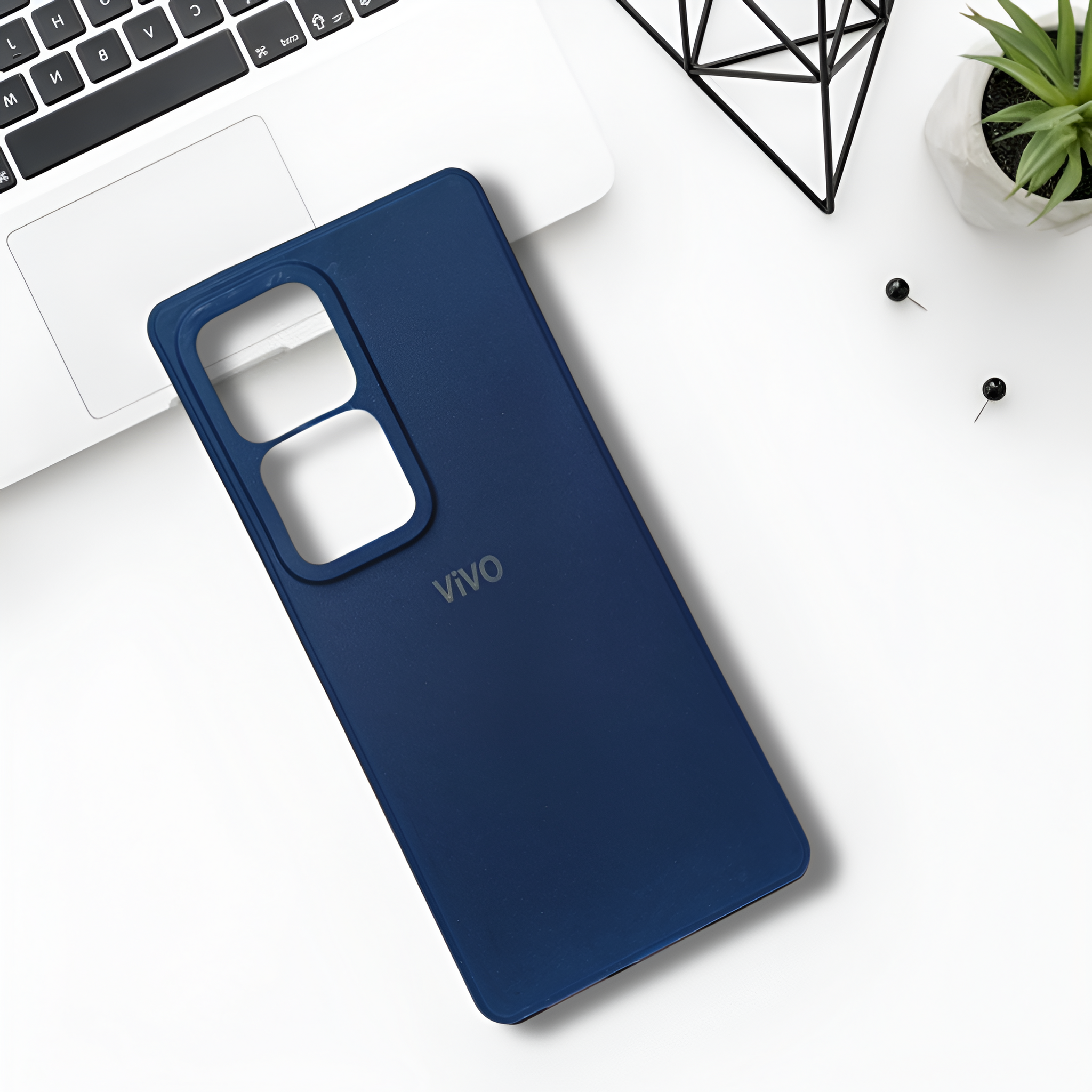 Dark Blue Candy silicone Case for Vivo V30