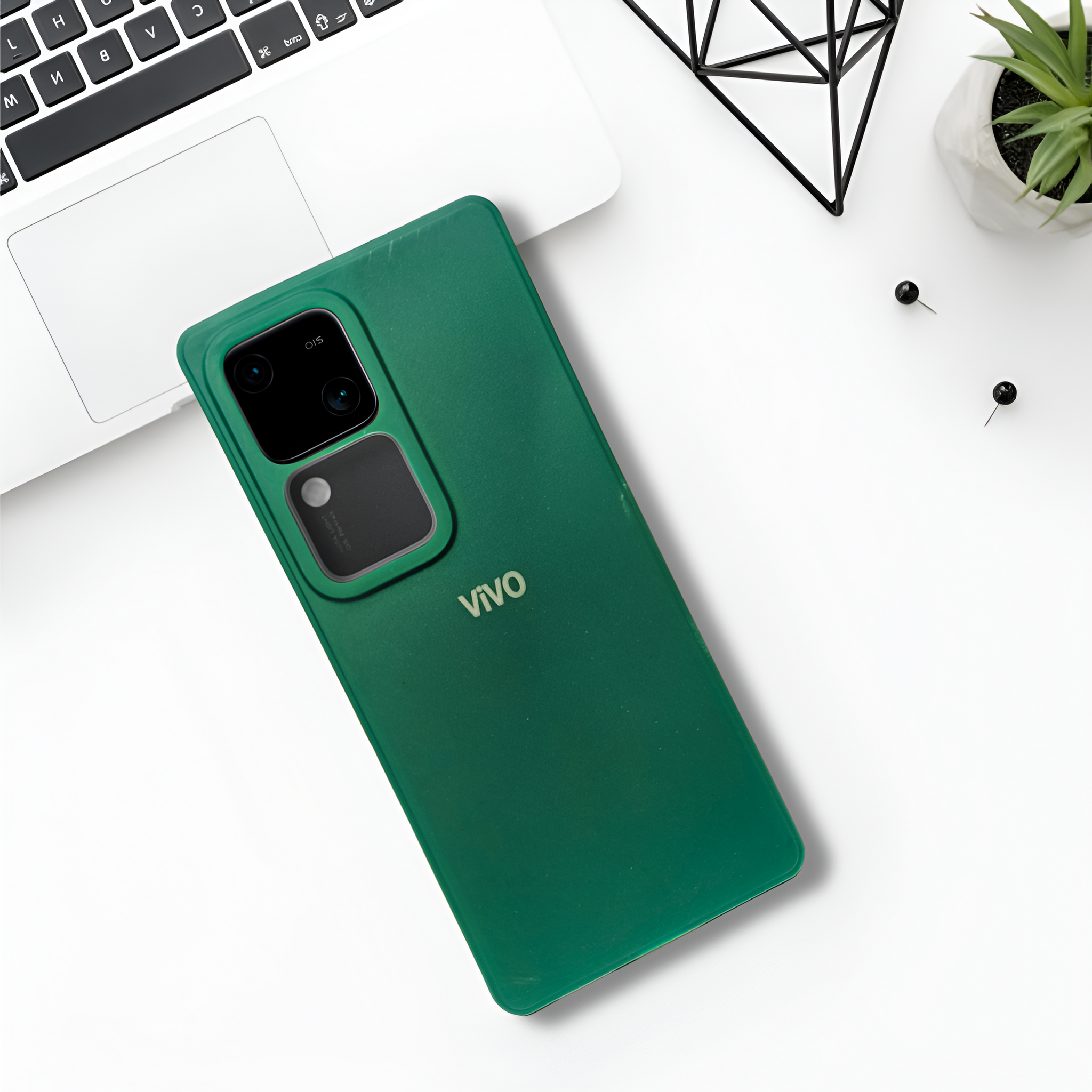 Dark Green Candy silicone Case for Vivo V30 Pro