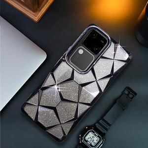 Dazzle Black Silicone case for Vivo V30