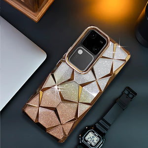 Dazzle Gold Silicone case for Vivo V30