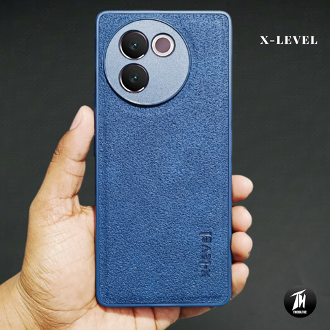 X-LEVEL Blue Leather Case for Vivo V30E