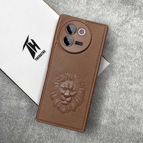Brown Royal King Silicone Case for Vivo V30E