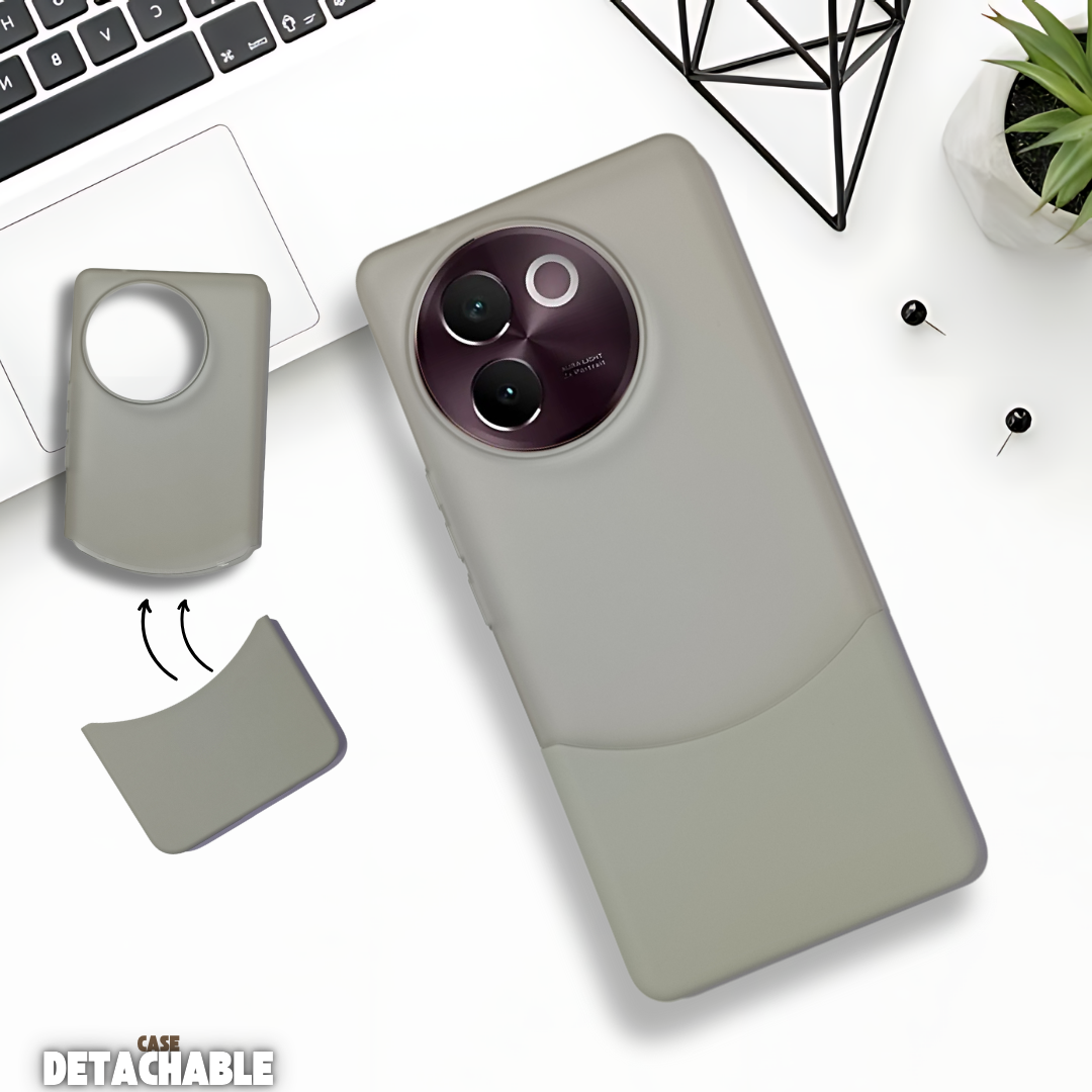 Grey Detach Matte Case for Vivo V30E