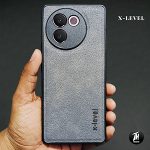 X-LEVEL Grey Leather Case for Vivo V30E