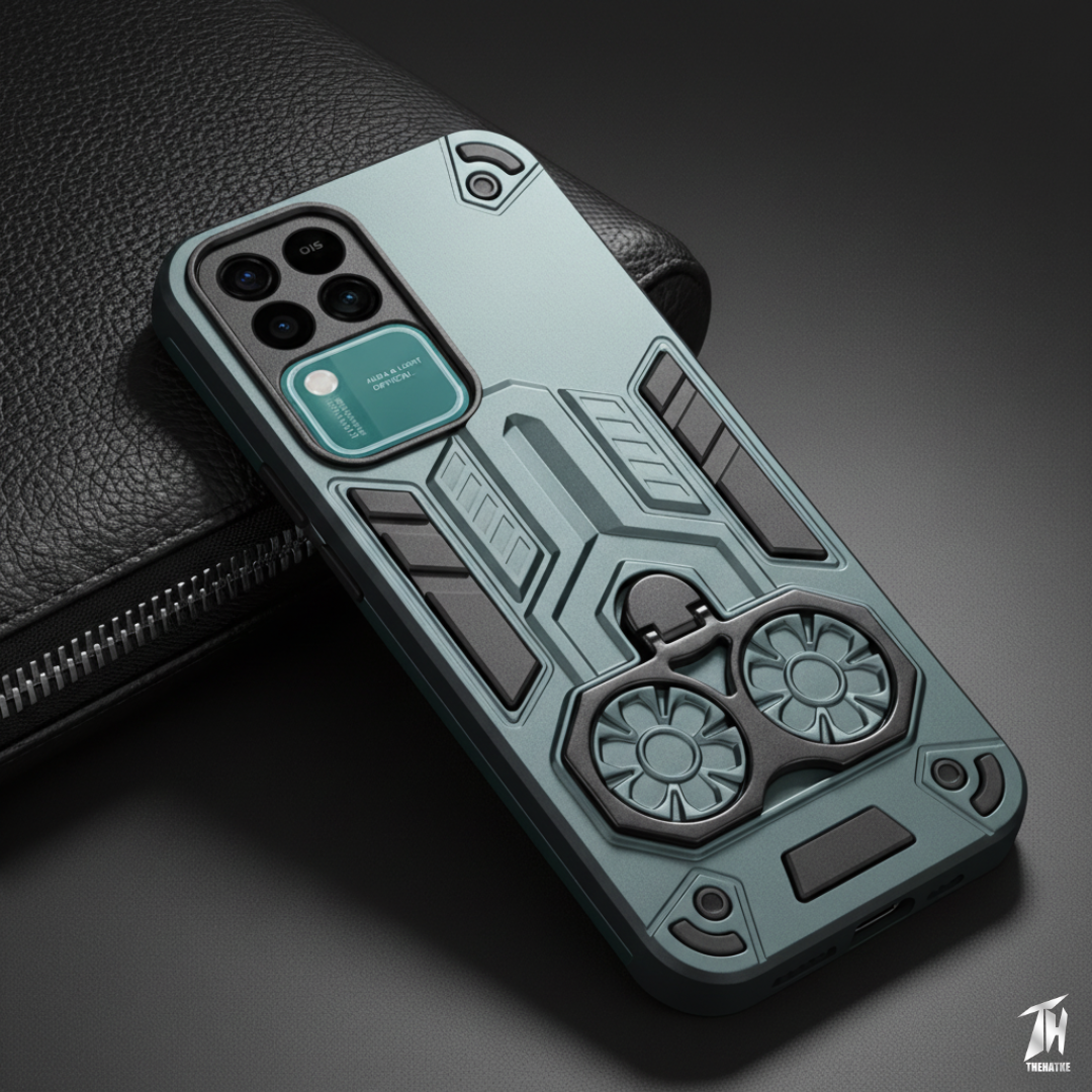 Green Cycle Armor Silicone Case for Vivo V30