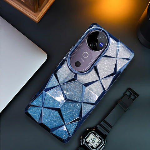 Dazzle Blue Silicone case for Vivo V40 Pro