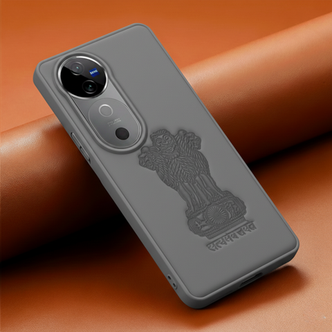 Ashoka Grey Leather Case for Vivo V40