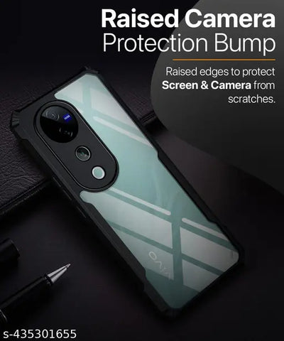 Hybrid Shockproof Transparent Silicone Case for Vivo V40