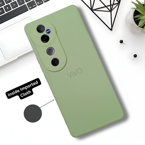 Light Green Candy silicone Case for Vivo V40 Pro