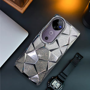 Dazzle Silver Silicone case for Vivo V40