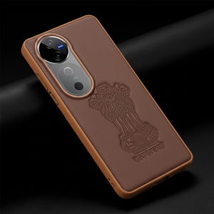 Ashoka Dark Brown Leather Case for Vivo V40
