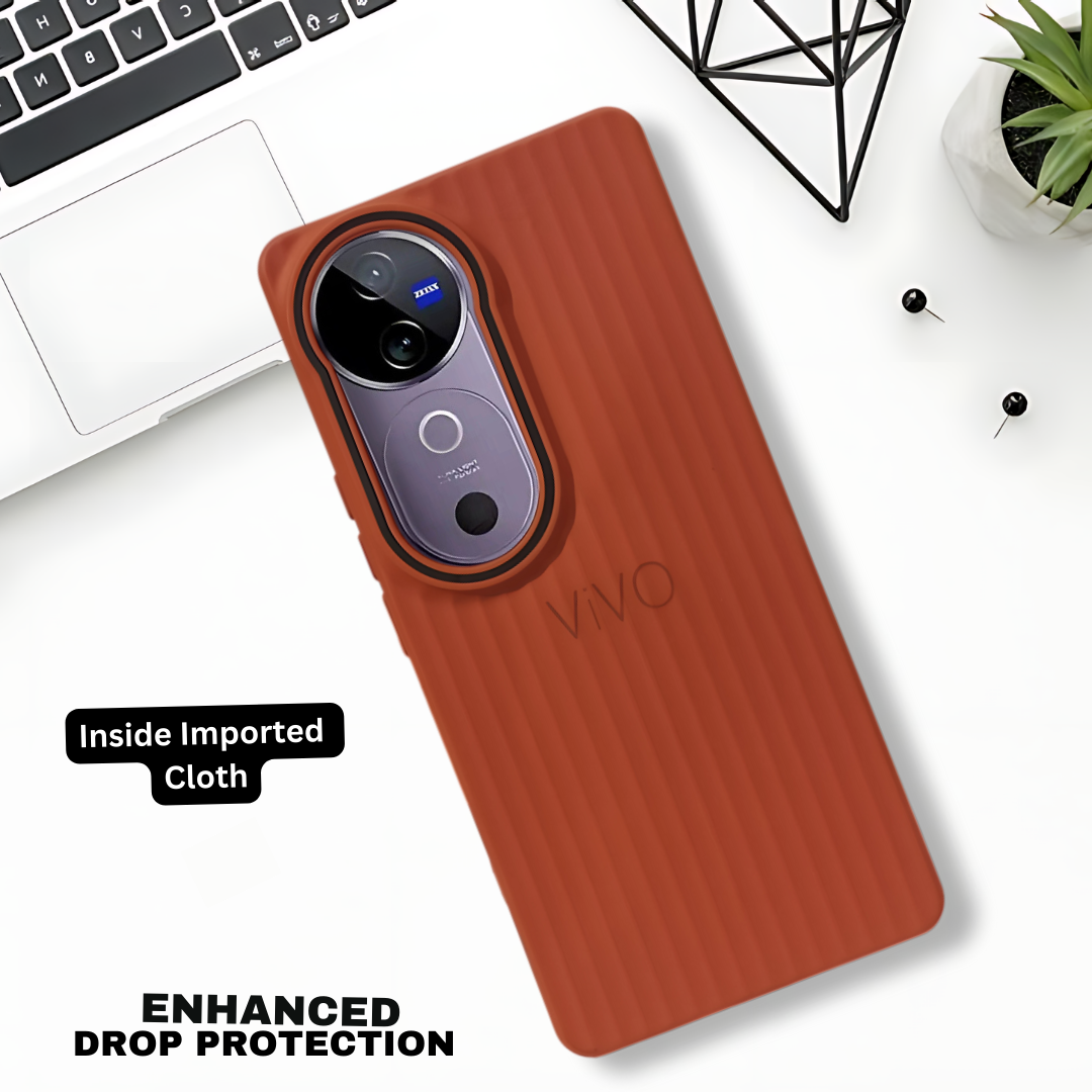 Brown SleekLine Silicone Case for Vivo V40