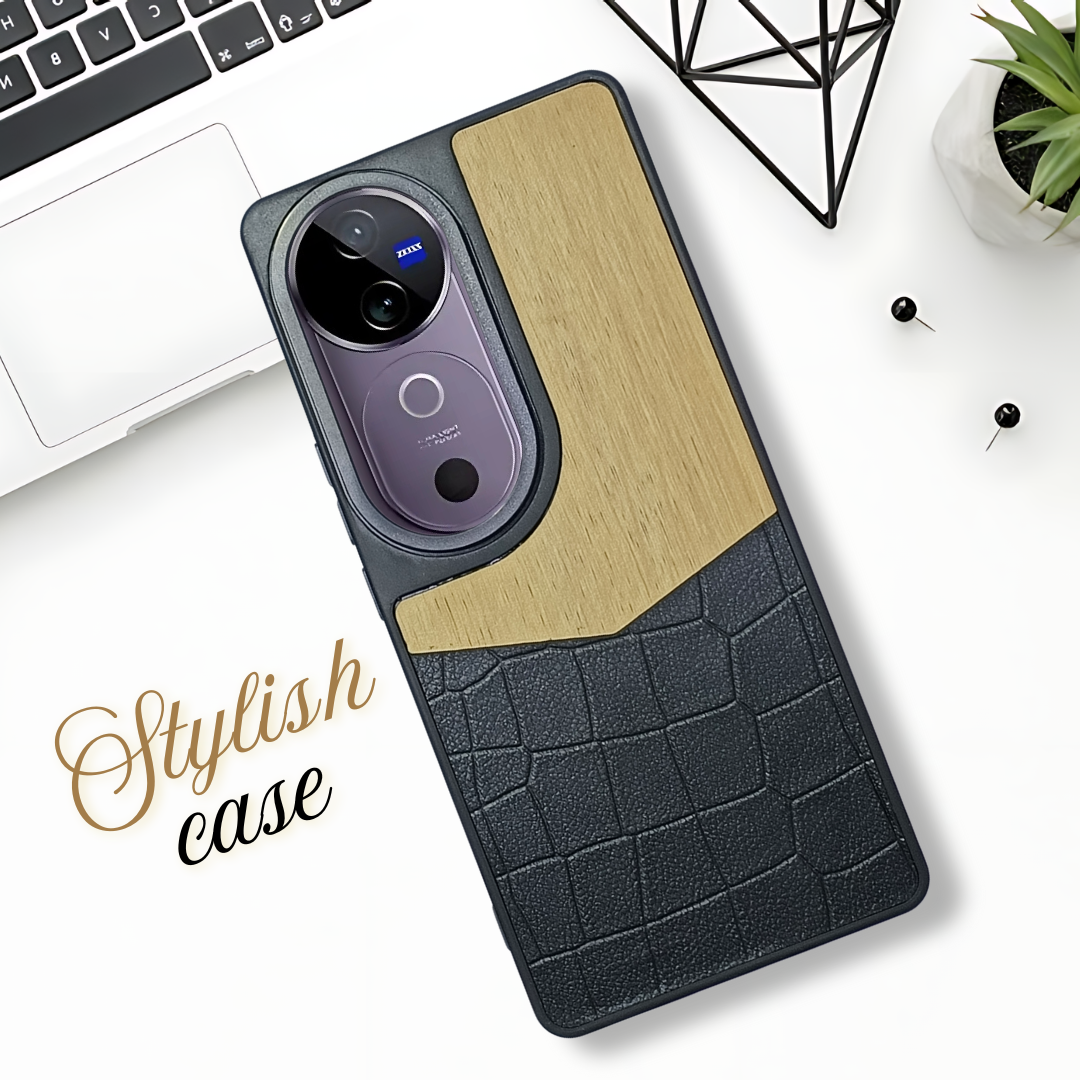 WoodTouch Cream Case for Vivo V40 Pro