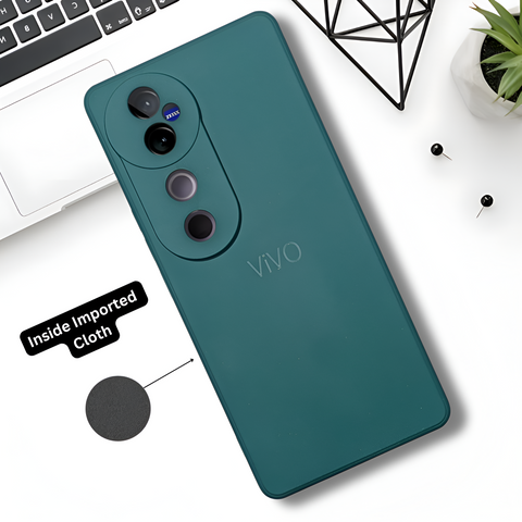 Dark Green Candy silicone Case for Vivo V40 Pro