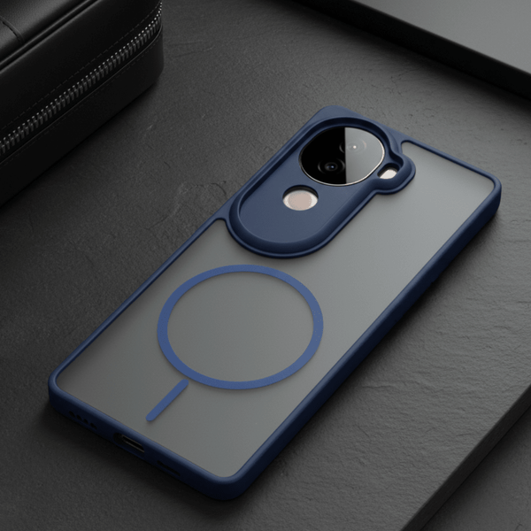 KYRON Dark Blue Matte  Case for Vivo V40e