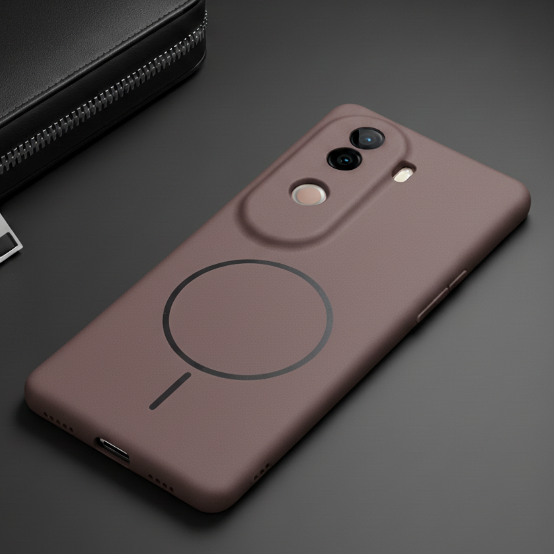 CAVEN Dark Brown Silicone case for Vivo V40e