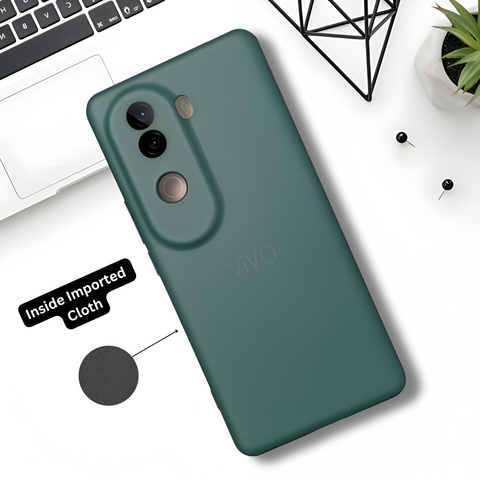 Dark green Camera Original Silicone case for Vivo V40E