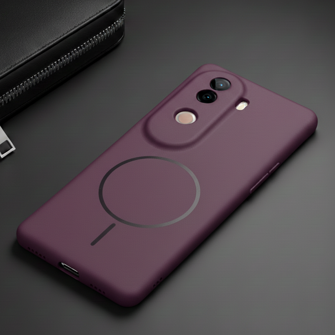 CAVEN Dark Pink Silicone case for Vivo V40e
