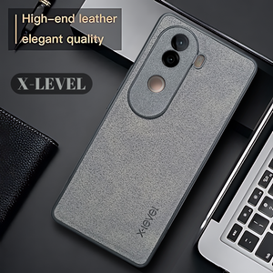 X-LEVEL Grey Leather Case for Vivo V40E