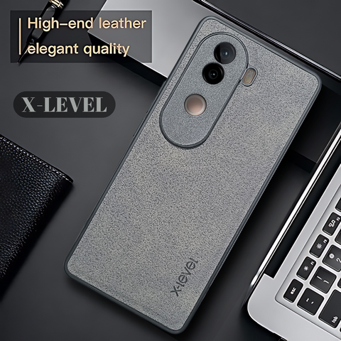 X-LEVEL Grey Leather Case for Vivo V40E