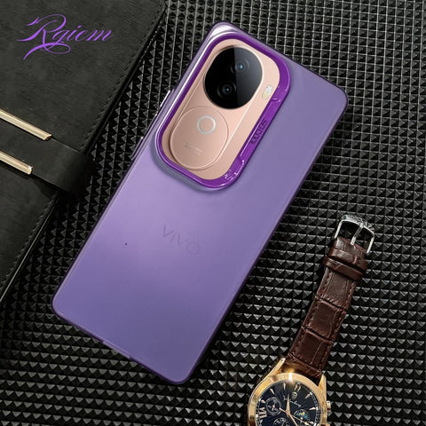 Purple Rgiem Slim Slicone Non-Yellowing Protective Case for Vivo V40E
