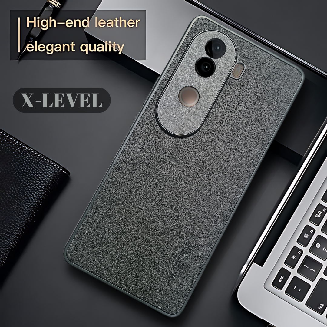 X-LEVEL Black Leather Case for Vivo V40E