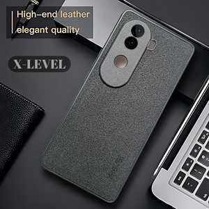 X-LEVEL Black Leather Case for Vivo V40E