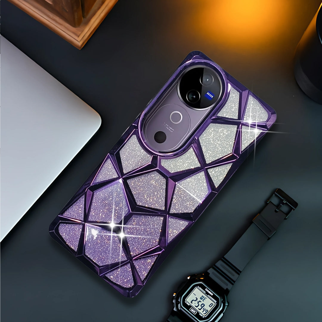 Dazzle Purple Silicone case for Vivo V40