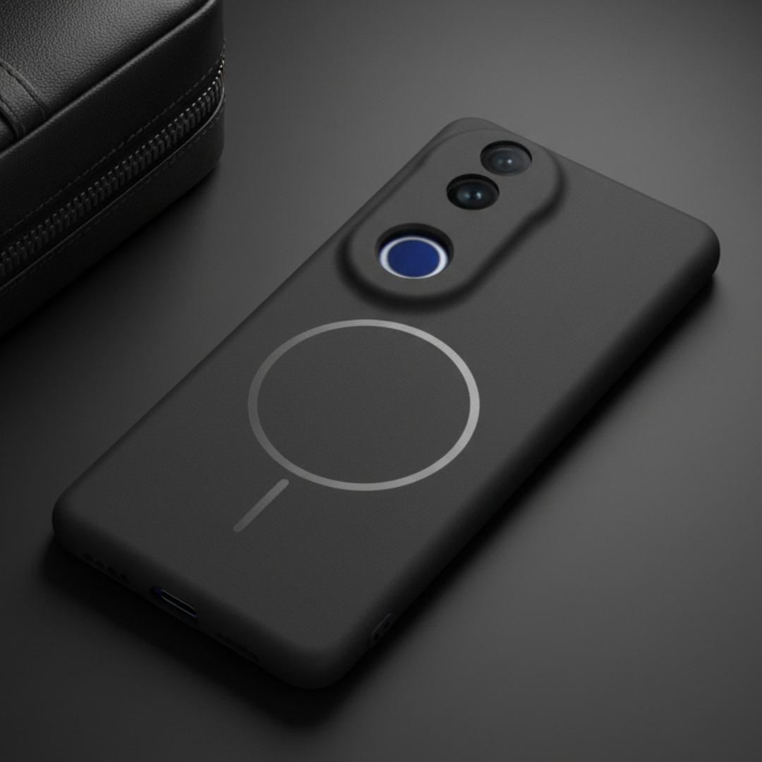 CAVEN Black Silicone case for Vivo V50