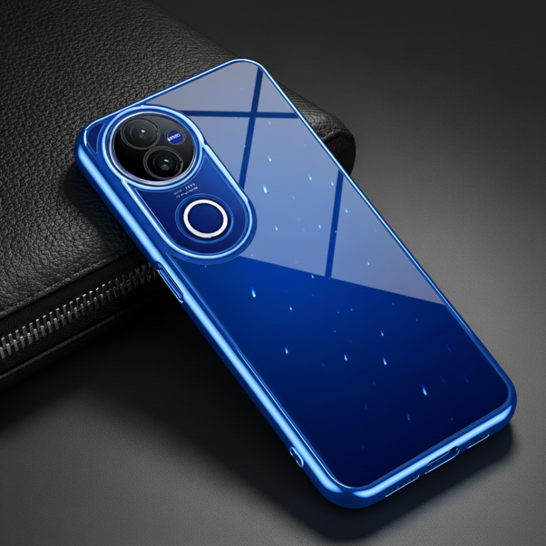 EW Blue Transparent case for Vivo V50