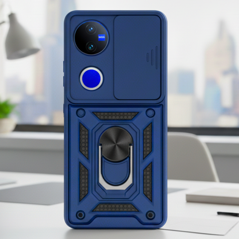 TitanArmor Blue Silicone case for Vivo V50