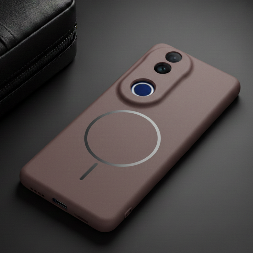 CAVEN Dark Brown Silicone case for Vivo V50