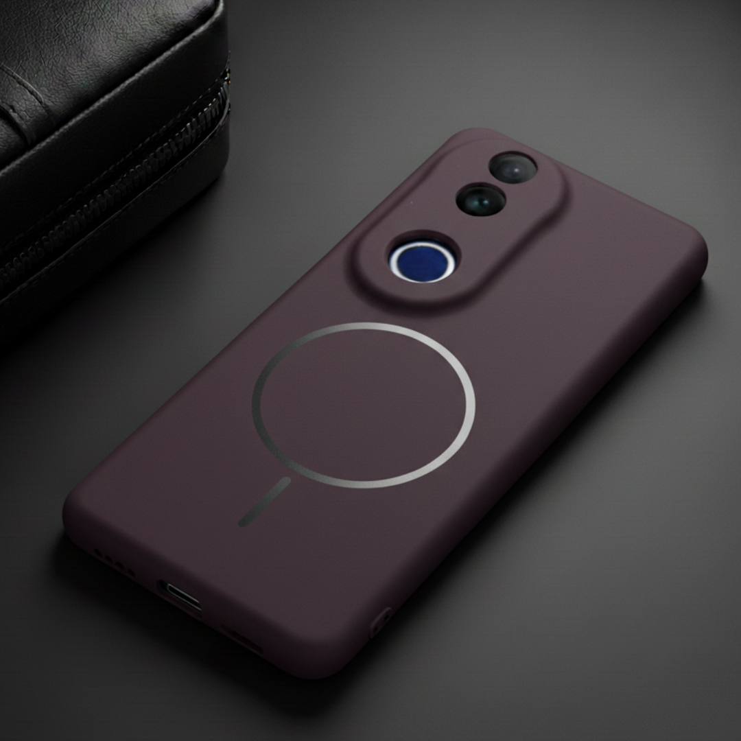 CAVEN Dark Pink Silicone case for Vivo V50