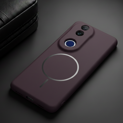 CAVEN Dark Pink Silicone case for Vivo V50