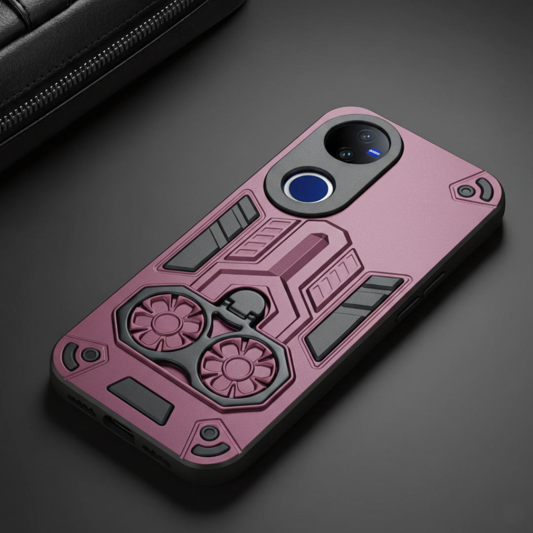 Mehroon Cycle Armor Silicone Case for Vivo V50