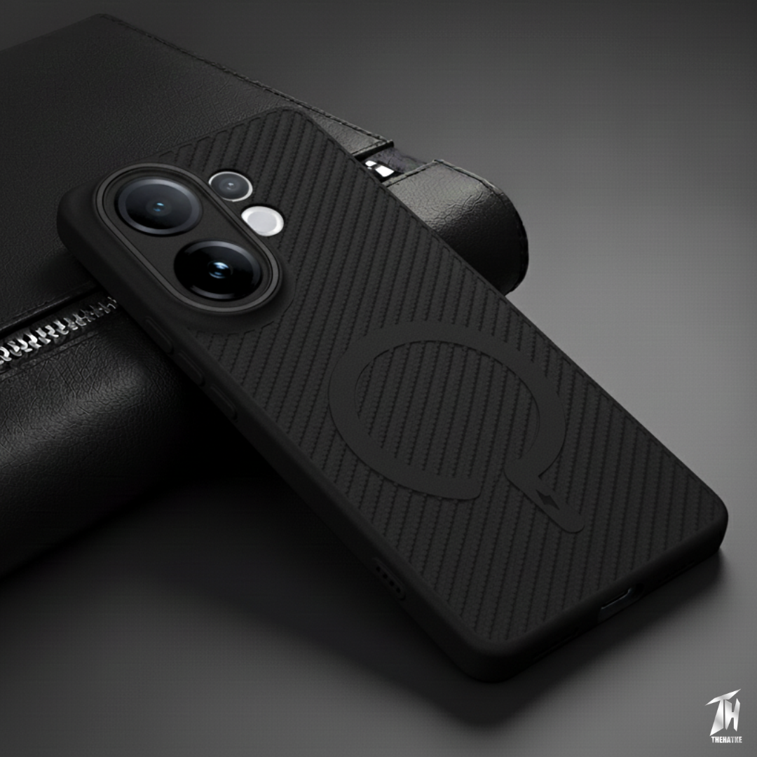 Gripon Black (Grey RING)Silicone Case for Vivo V60