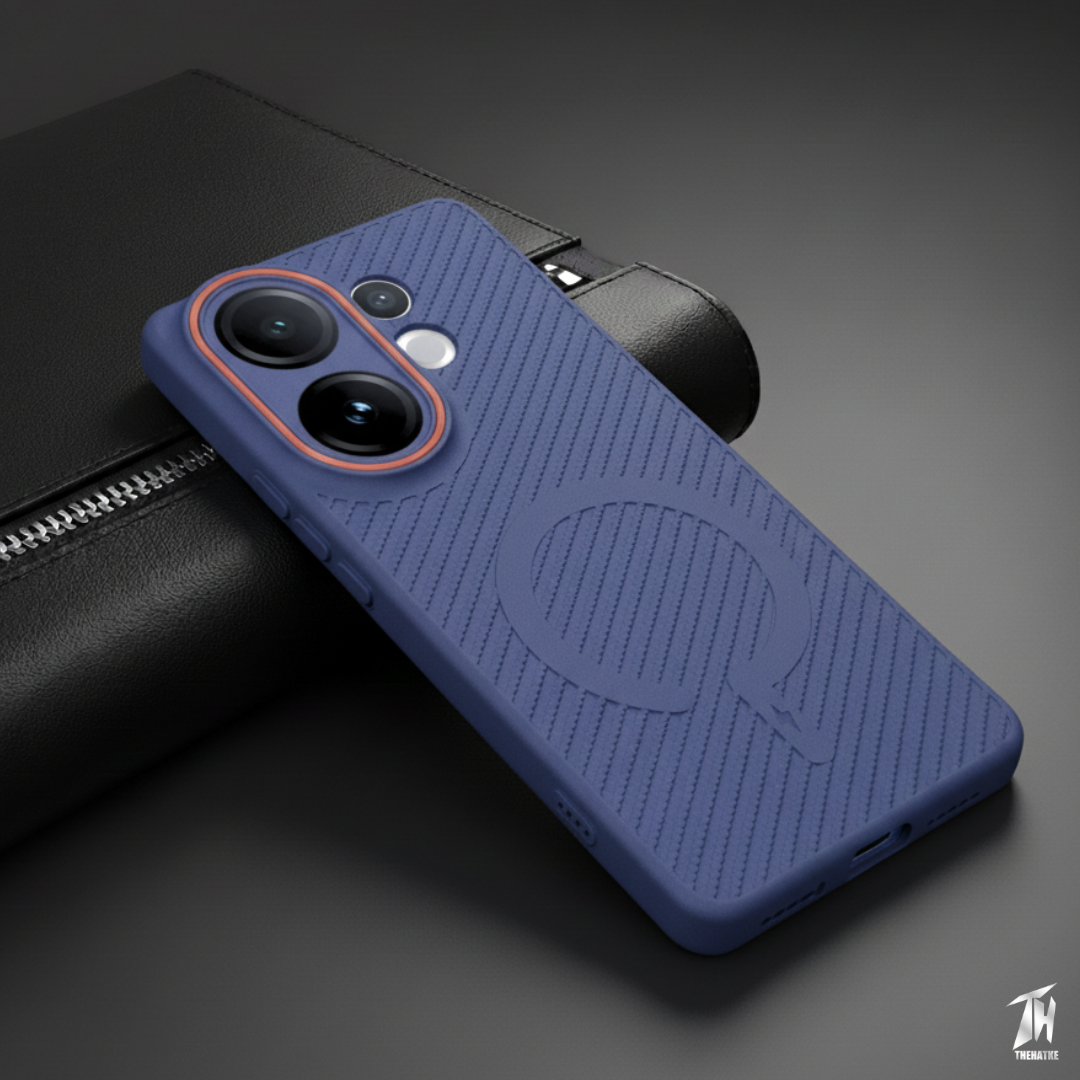 Gripon Dark Blue Silicone Case for Vivo V60