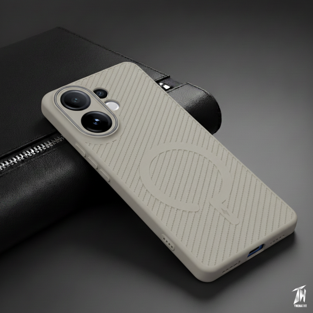 Gripon Grey Silicone Case for Vivo V60